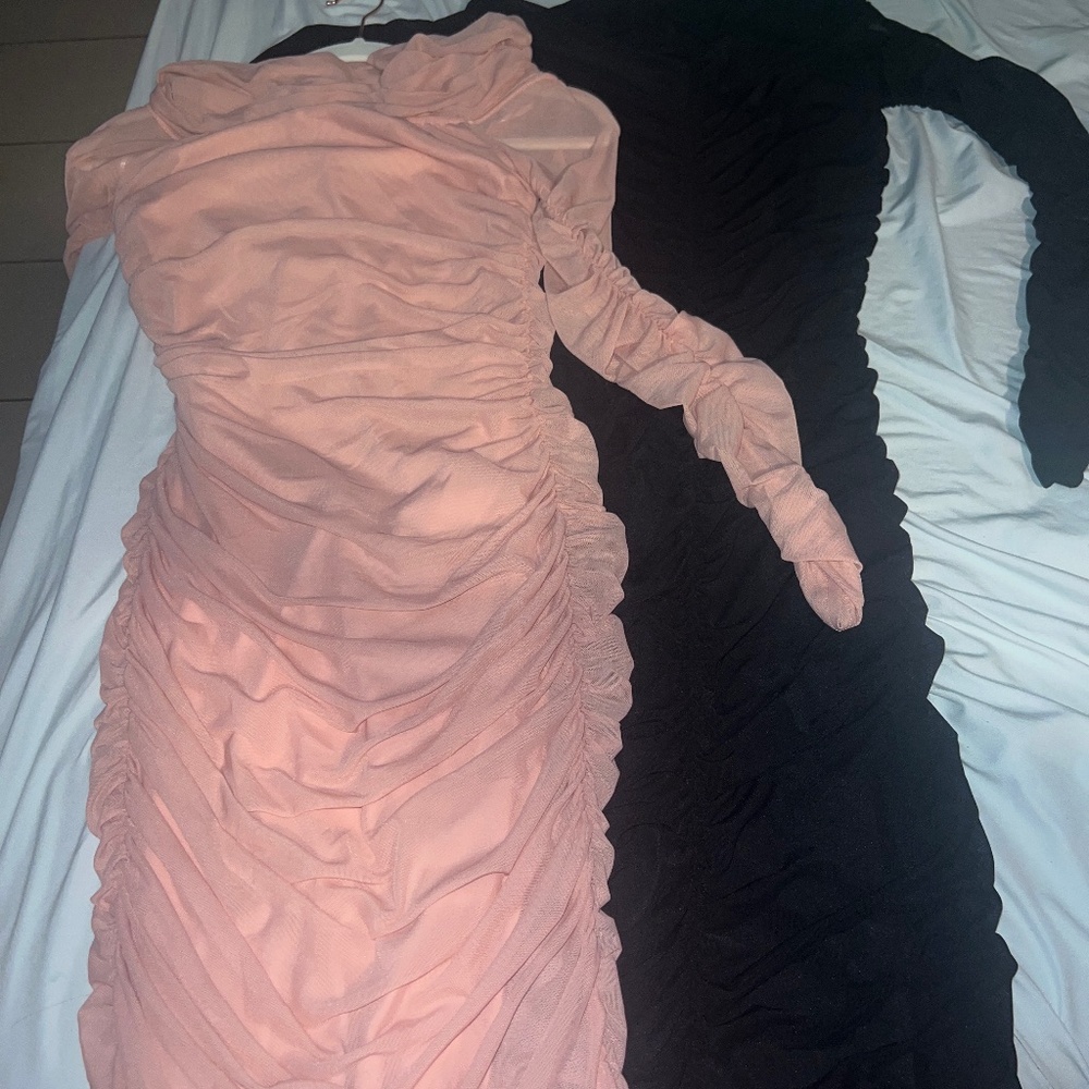 Fashion nova mesh dresses BOTH